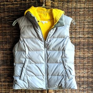 VINCE Down Puffer Vest with Hoodie